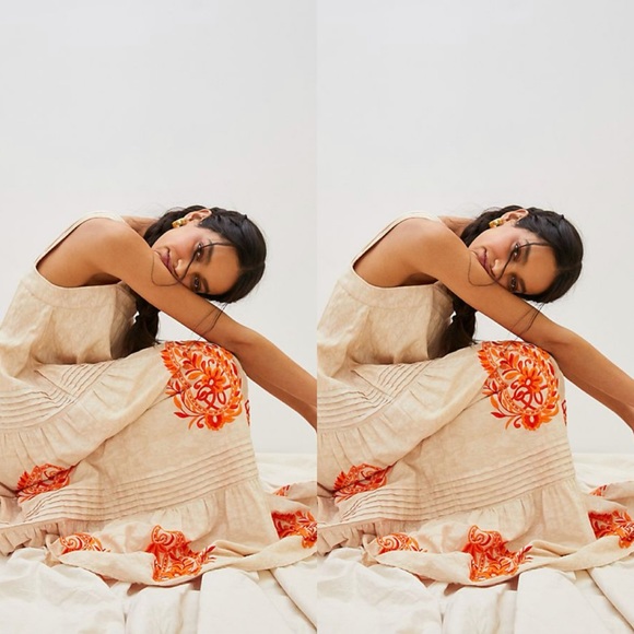 Anthropologie Felicity Embroidered Maxi Dress - Picture 3 of 10